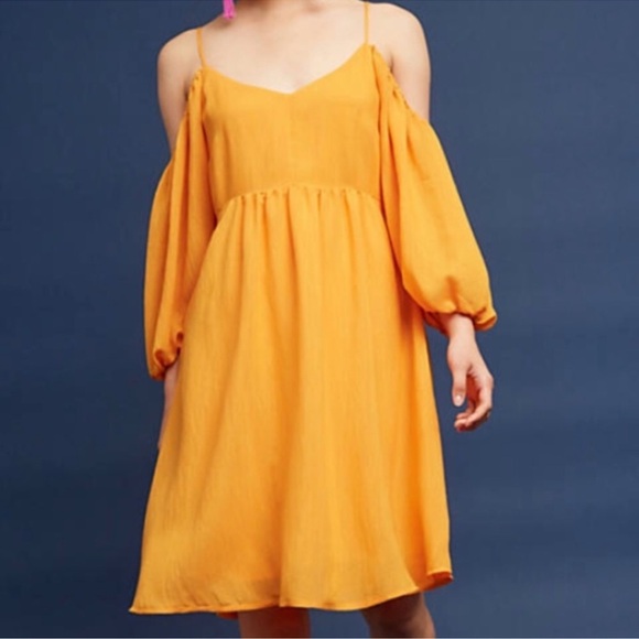 NWOT Anthropologie Moulinette Soeurs Carina Puff
Sleeve Orange Dress XS - Picture 5 of 13